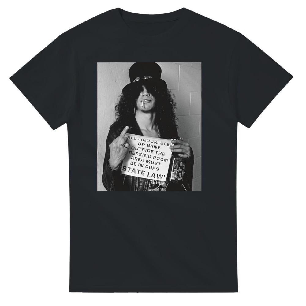 Slash Rose Guns N Roses Guitar Rock Music Fan T-Shirt